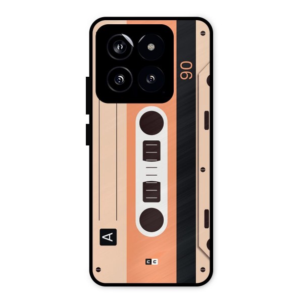 Retro Cassete Metal Back Case for Xiaomi 14