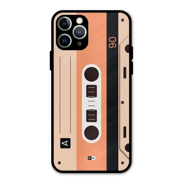 Retro Cassete Metal Back Case for iPhone 11 Pro Max