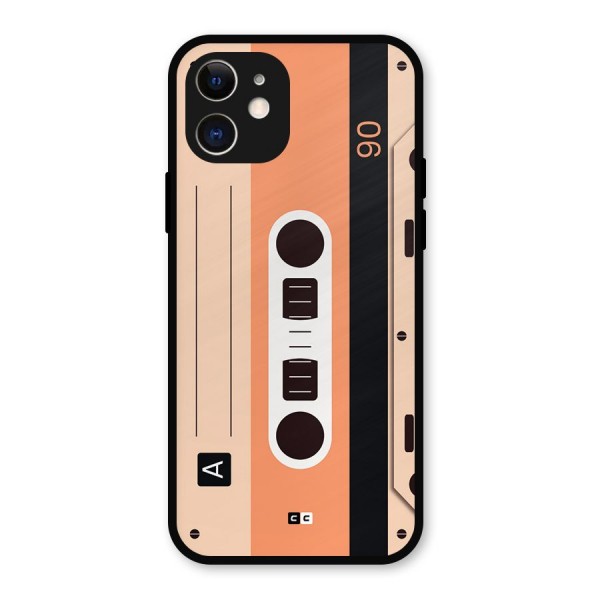 Retro Cassete Metal Back Case for iPhone 12