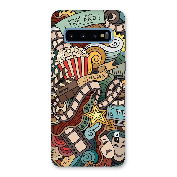 Retro Doodle Art Back Case for Galaxy S10