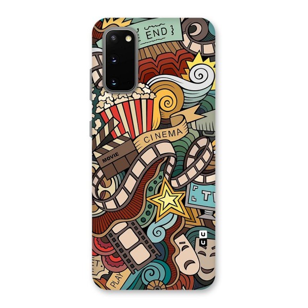Retro Doodle Art Back Case for Galaxy S20