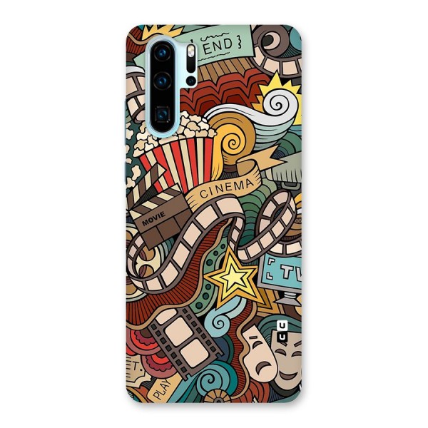 Retro Doodle Art Back Case for Huawei P30 Pro
