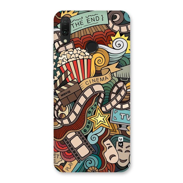 Retro Doodle Art Back Case for Huawei Y9 (2019)