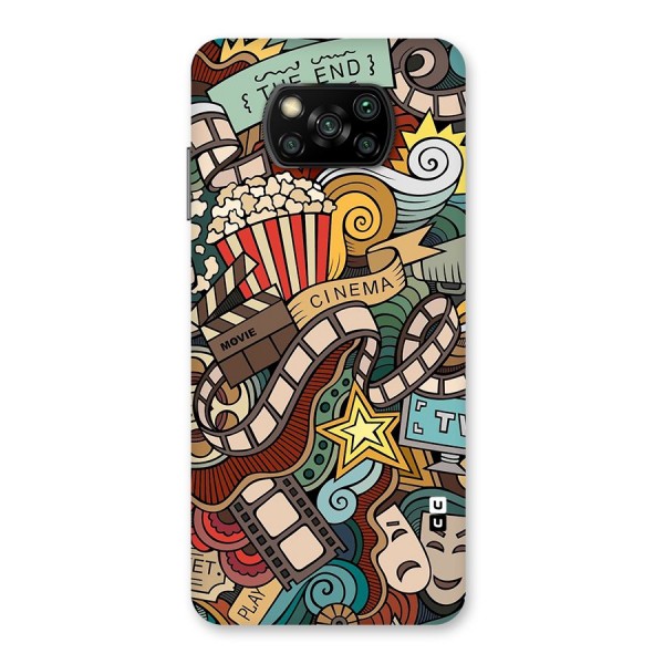 Retro Doodle Art Back Case for Poco X3