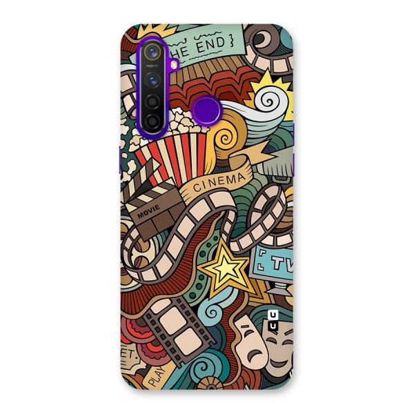 Retro Doodle Art Back Case for Realme 5 Pro