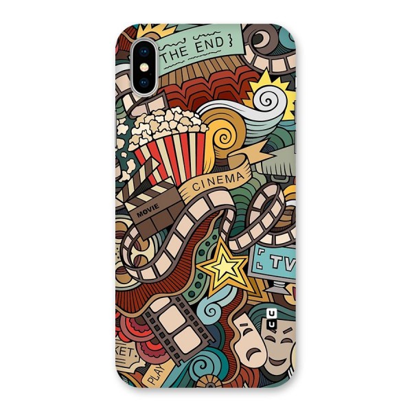 Retro Doodle Art Back Case for iPhone X