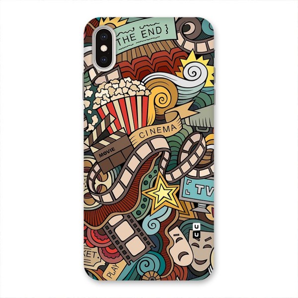Retro Doodle Art Back Case for iPhone XS Max