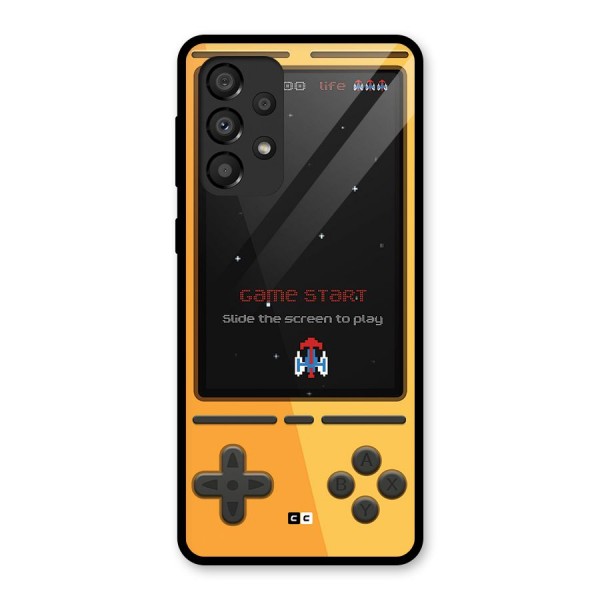Retro Gamepad Glass Back Case for Galaxy A33 5G