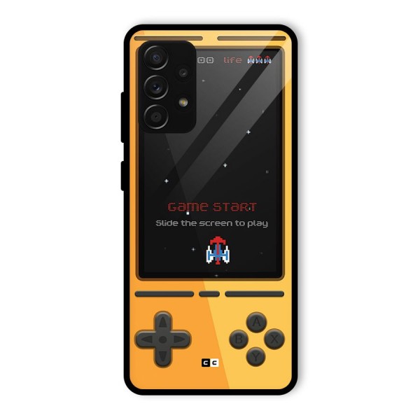 Retro Gamepad Glass Back Case for Galaxy A53 5G