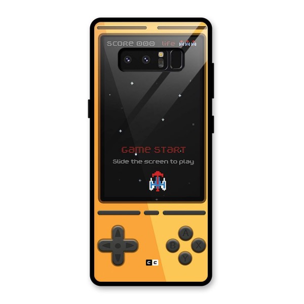 Retro Gamepad Glass Back Case for Galaxy Note 8