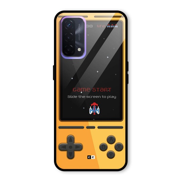 Retro Gamepad Glass Back Case for Oppo A74 5G