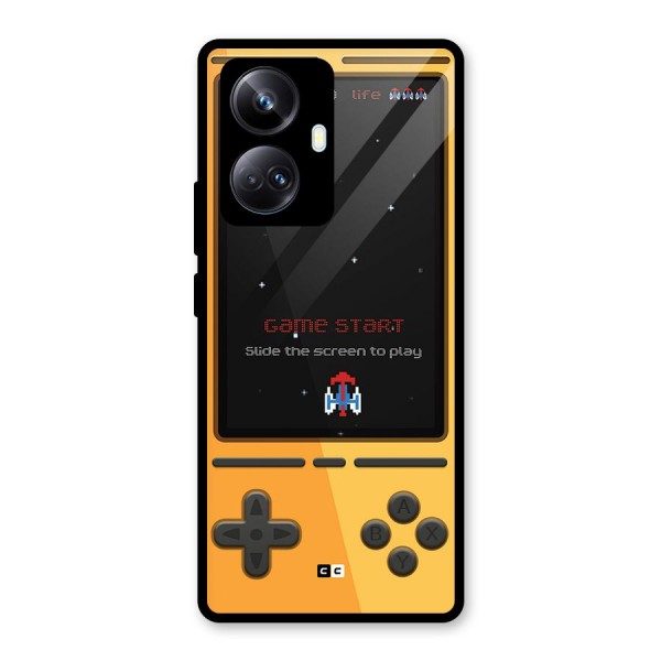 Retro Gamepad Glass Back Case for Realme 10 Pro Plus
