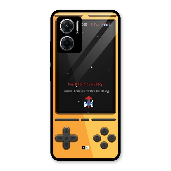 Retro Gamepad Glass Back Case for Redmi 11 Prime 5G