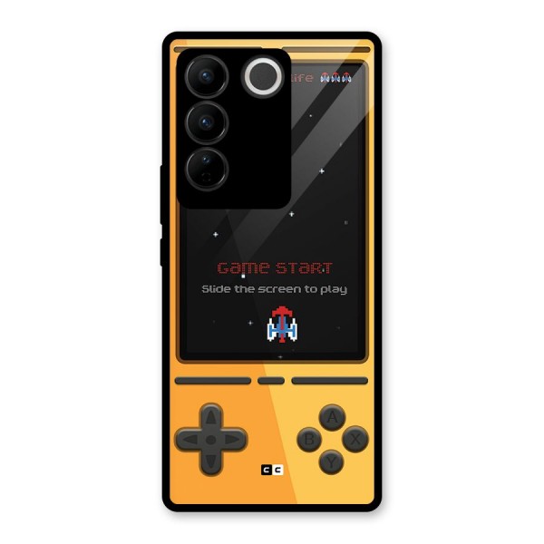 Retro Gamepad Glass Back Case for Vivo V27