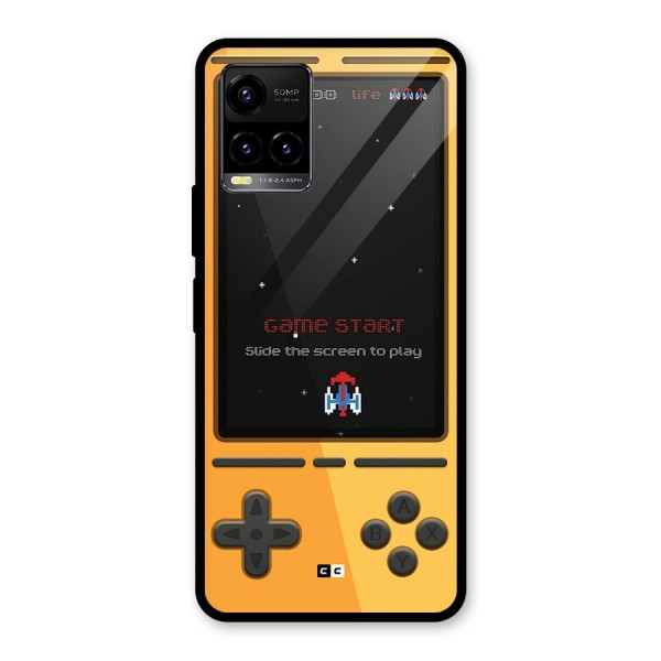 Retro Gamepad Glass Back Case for Vivo Y33s