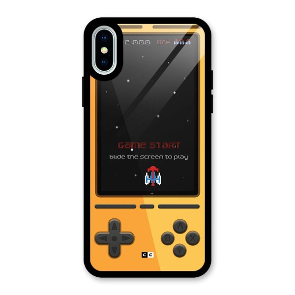 Retro Gamepad Glass Back Case for iPhone XS