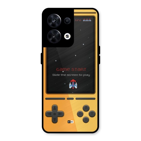 Retro Gamepad Metal Back Case for Oppo Reno8 5G