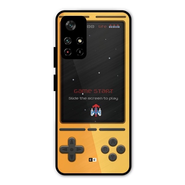 Retro Gamepad Metal Back Case for Poco M4 Pro 5G