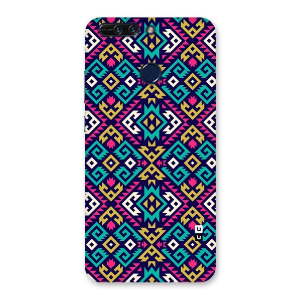 Retro Geometric Pattern Back Case for Honor 8 Pro