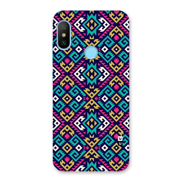 Retro Geometric Pattern Back Case for Redmi 6 Pro