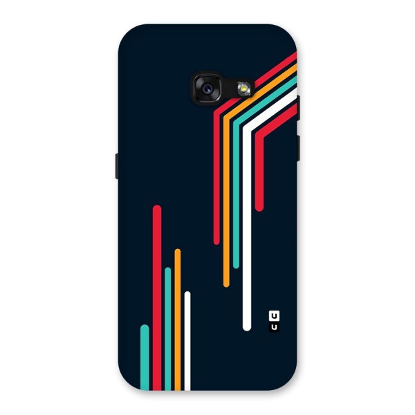 Retro Lines Minimal Stripes Back Case for Galaxy A3 (2017)