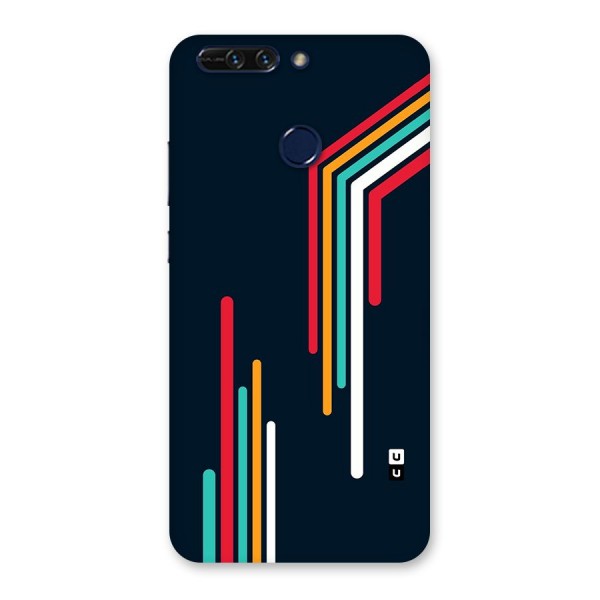 Retro Lines Minimal Stripes Back Case for Honor 8 Pro