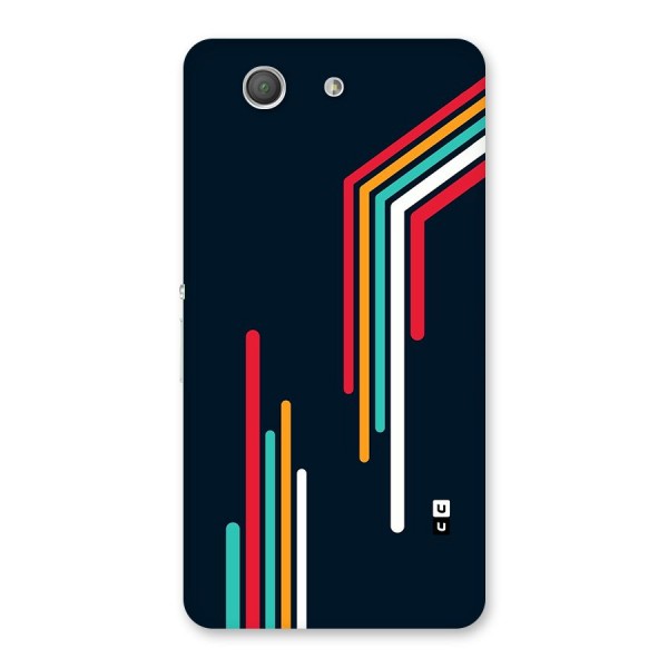 Retro Lines Minimal Stripes Back Case for Xperia Z3 Compact
