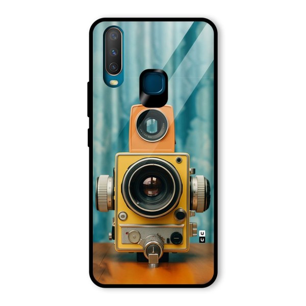 Retro Projector Glass Back Case for Vivo Y12
