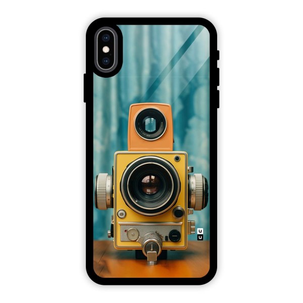 Retro Projector Glass Back Case for iPhone XS Max