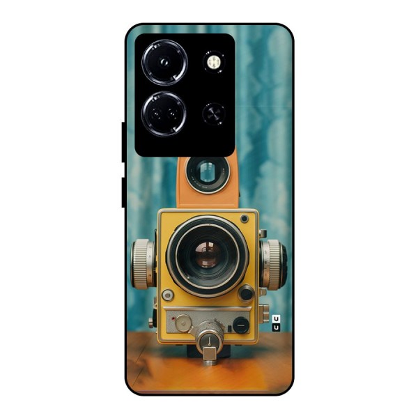 Retro Projector Metal Back Case for Infinix Note 30 5G