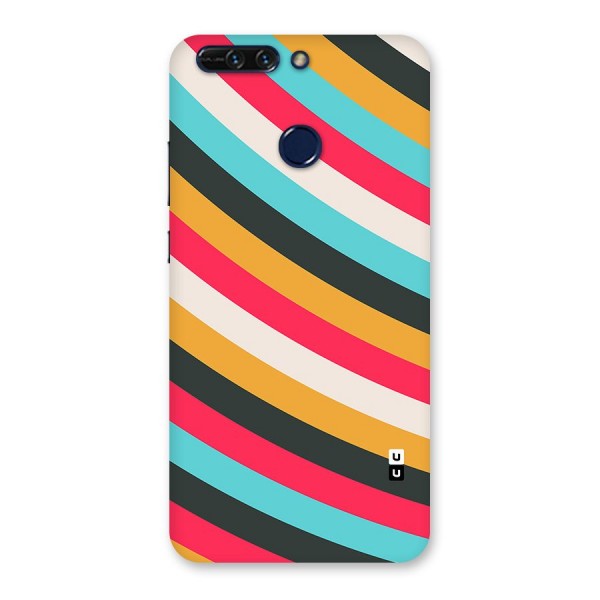 Retro Style Minimal Curves Back Case for Honor 8 Pro