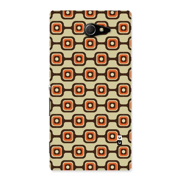 Retro Vintage Pattern Back Case for Sony Xperia M2