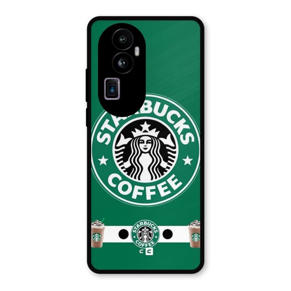 Ribbon StarBucks Metal Back Case for Oppo Reno10 Pro Plus