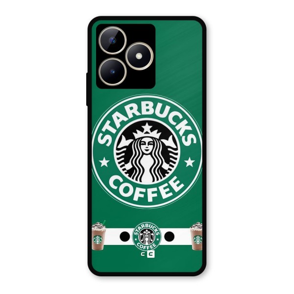 Ribbon StarBucks Metal Back Case for Realme C53