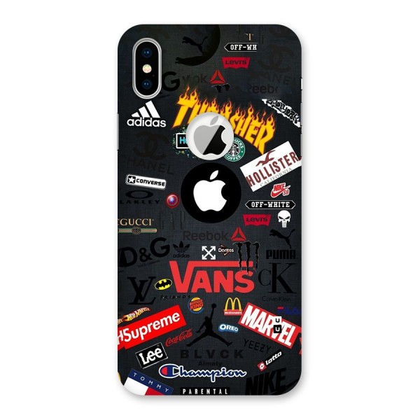 Rich Life Back Case for iPhone X Logo Cut