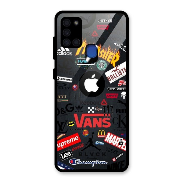 Rich Life Glass Back Case for Galaxy A21s