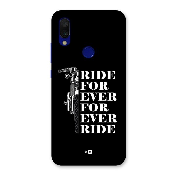Ride Forever Back Case for Redmi 7