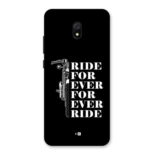 Ride Forever Back Case for Redmi 8A