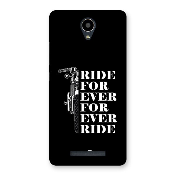 Ride Forever Back Case for Redmi Note 2