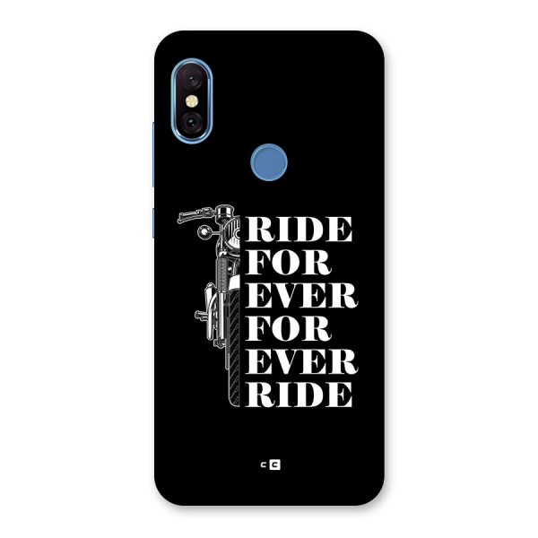 Ride Forever Back Case for Redmi Note 6 Pro