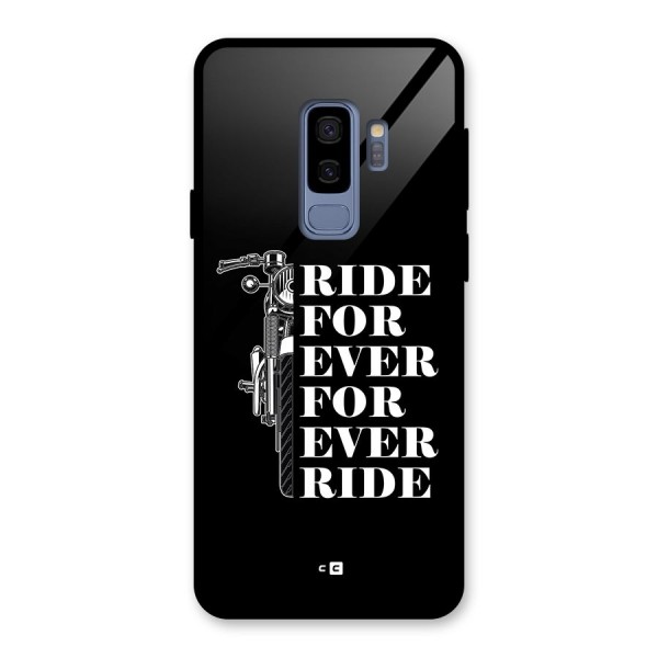 Ride Forever Glass Back Case for Galaxy S9 Plus