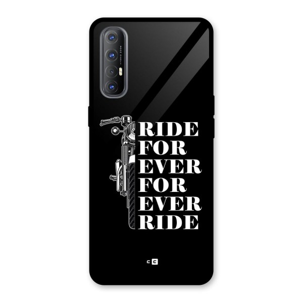 Ride Forever Glass Back Case for Oppo Reno3 Pro