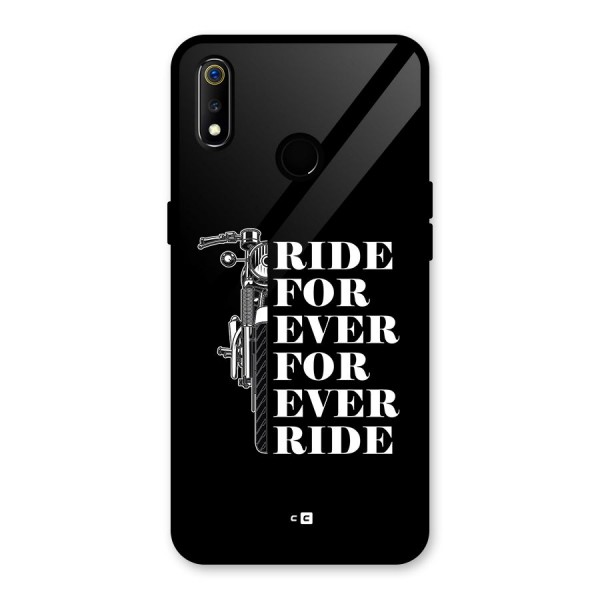 Ride Forever Glass Back Case for Realme 3