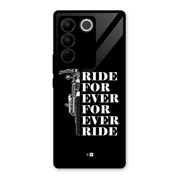 Ride Forever Glass Back Case for Vivo V27