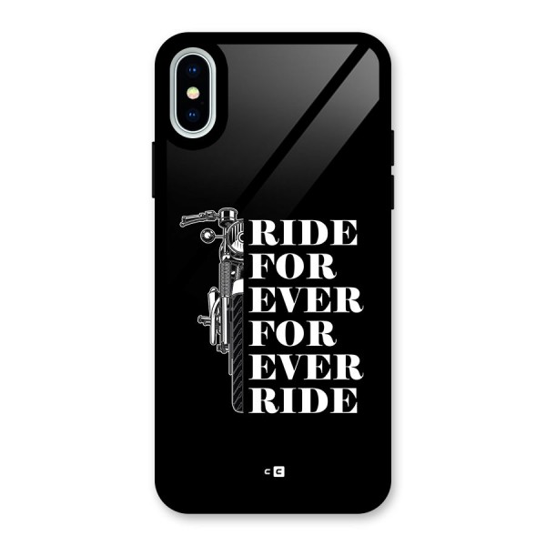 Ride Forever Glass Back Case for iPhone X