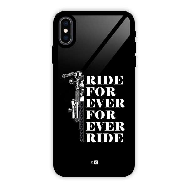 Ride Forever Glass Back Case for iPhone XS Max