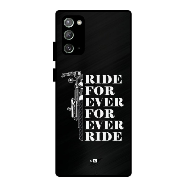 Ride Forever Metal Back Case for Galaxy Note 20