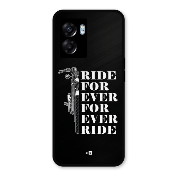 Ride Forever Metal Back Case for Realme Narzo 50 5G