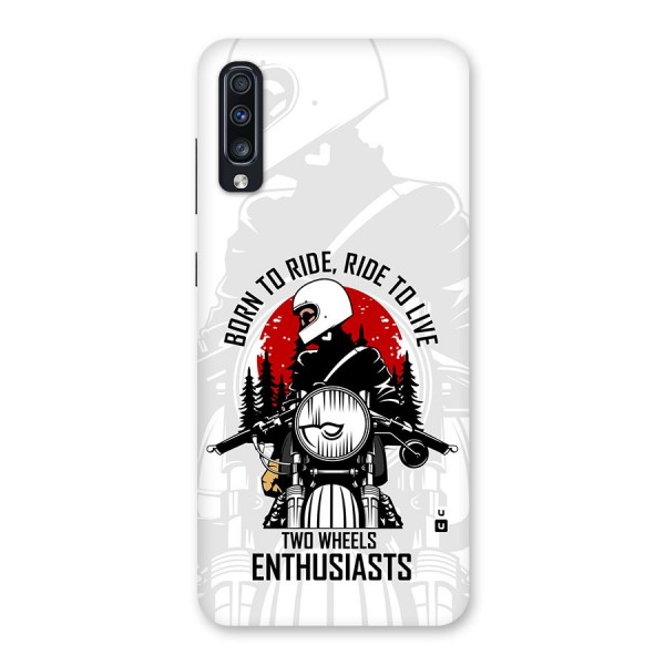 Ride To Live Back Case for Galaxy A70