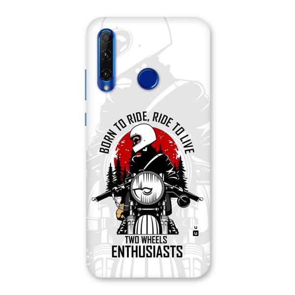 Ride To Live Back Case for Honor 20i